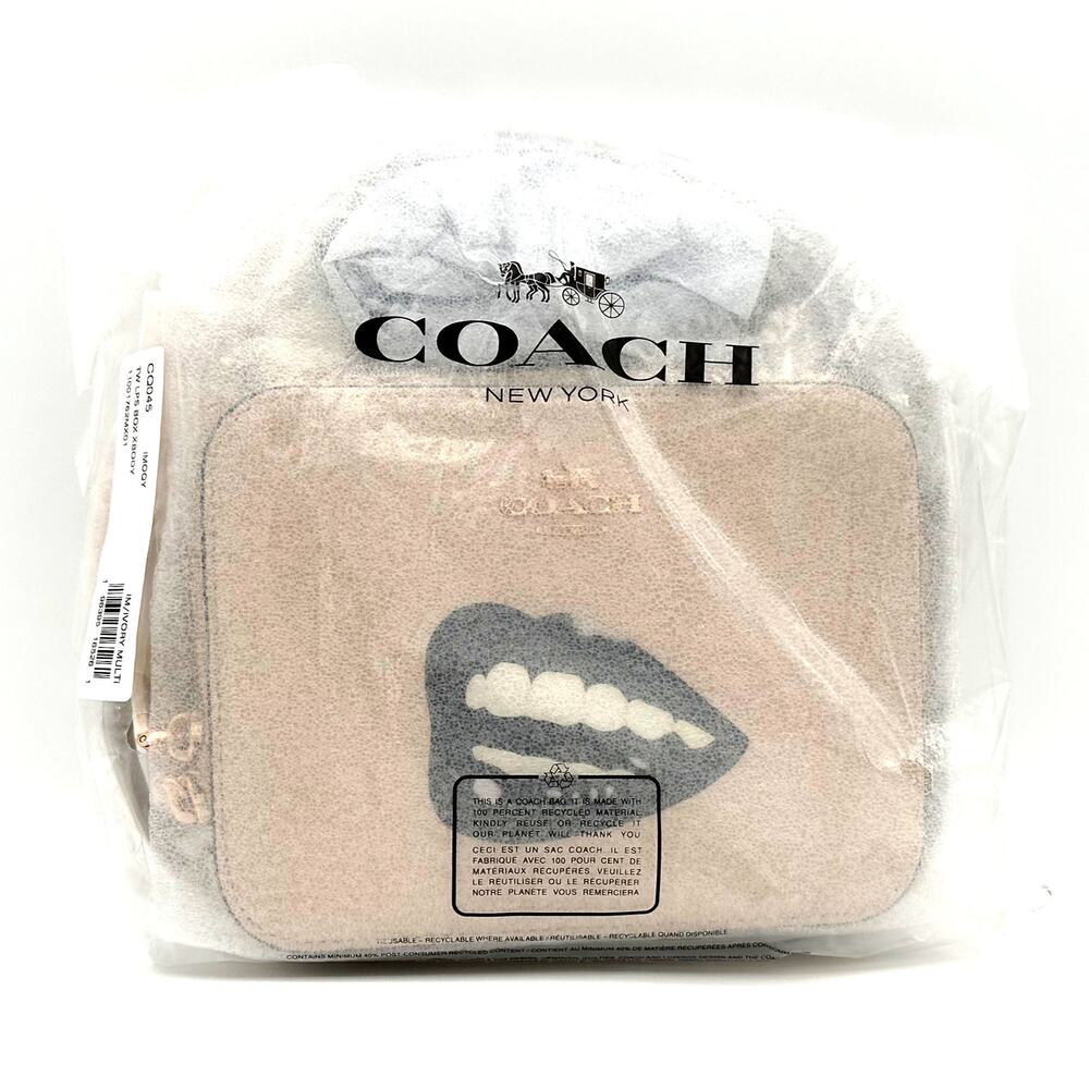 Coach X Tom Wesselmann Box Crossbody Ivory Leather CQ045 - Picture 8 of 8